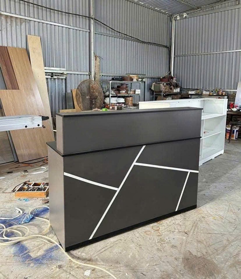 Bàn thu ngân lễ tân gỗ MDF G02