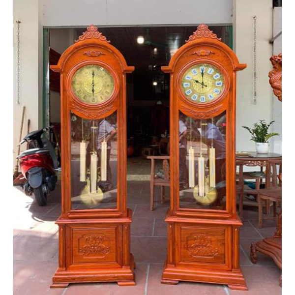 Đồng hồ cây gỗ hương đá DH808