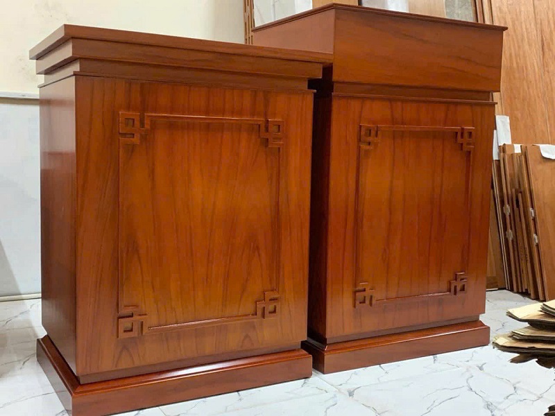 Bục biểu / Bục để tượng bác gỗ xoan đào TL111