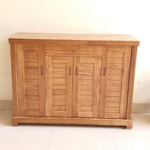 Tủ giầy 4 cánh hiện đại gỗ hương TD474