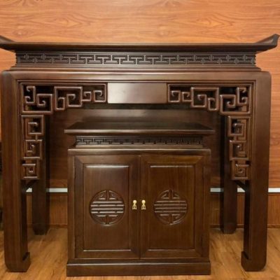 Bàn thờ gỗ sồi nga 1m53 hiện đại BT130